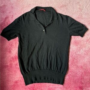 Prada cashmere short sleeve button up